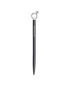 Ручка шариковая 14 см с фигуркой металл черная Символ мужчины Draw figure Kuchenland
