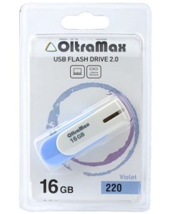 Накопитель USB 2 0 16GB OM 16GB 220 Violet 220 фиолетовый Oltramax