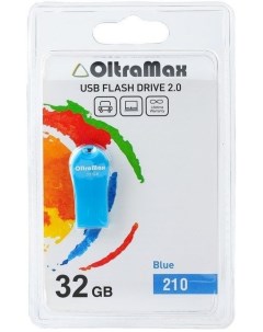 Накопитель USB 2 0 32GB OM 32GB 210 Blue 210 синий Oltramax