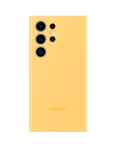 Чехол накладка Samsung Silicone Case S24 Ultra Yellow Silicone Case S24 Ultra Yellow
