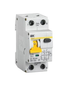 Автоматический выключатель дифференциального тока АВДТ 32 1П N 20А MAD22 5 020 C 30 Iek