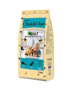 Adult Сухой корм для кошек с тунцом 2 кг Chat&chat