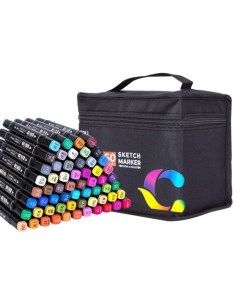 Набор маркеров для скетчинга E70806 60 60 цвет двойной пишущий наконечник Deli