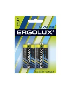 C Батарейка Alkaline LR14 BL 2 2 шт 8450мAч Ergolux