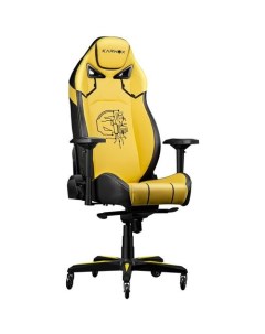 Кресло игровое Gladiator Cybot Edition на колесиках искусственная кожа желтый Karnox