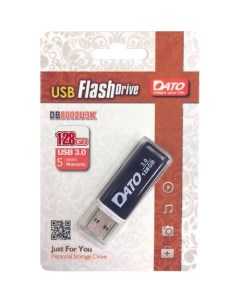 Флешка USB DB8002U3 128ГБ USB3 0 черный Dato