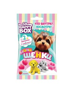 Карамель Мини щенки фигурка и карамель на палочке 20 г Happy box