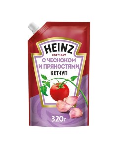 Кетчуп с чесноком и пряностями 320 г Heinz