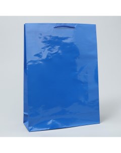 Пакет подарочный ламинированный упаковка blue l 28 х 38 х 9 см Доступные радости