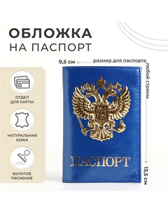 Обложка для паспорта цвет синий Nobrand