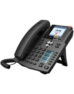 Телефон VoiceIP X3SP 2xEthernet 10 100 2 аккаунта SIP HD аудио цветной дисплей 2 4 порт для гарнитур Fanvil