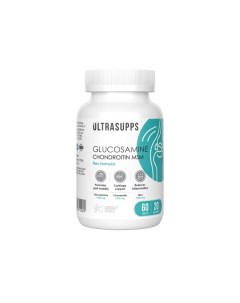 Глюкозамин Хондроитин МСМ комплекс UltraSupps Ультрасаппс таблетки 60шт Ultra energy supplements trading l.l.c
