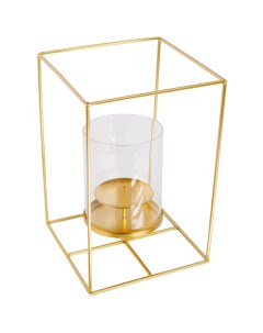 Подсвечник Cube металл 30 см цвет золотой Без бренда