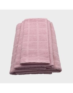Набор махровых полотенец Мельбурн 30x50 см 50x90 см 70x130 см цвет розовый Belezza