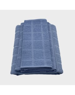 Набор махровых полотенец Мельбурн 30x50 см 50x90 см 70x130 см цвет синий Belezza