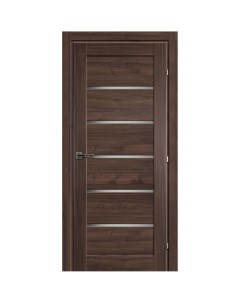 Дверь межкомнатная Пара Ноче остекленная CPL ламинация цвет коричневый 80x200 см с замком и петлями Краснодеревщик