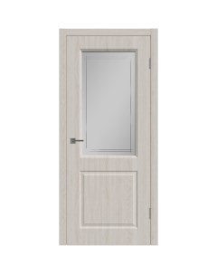 Дверь межкомнатная остекленная Мона 80x200 см ламинация ПВХ цвет дуб Филадельфия Vfd
