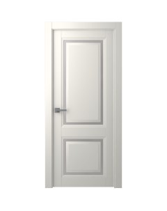 Дверь межкомнатная Аурум 2 глухая эмаль цвет жемчужный 80x200 см с замком Belwooddoors