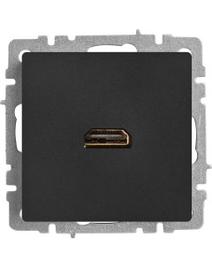 Розетка HDMI встраиваемая Brite РHDMI 0 БрЧ цвет черный Iek