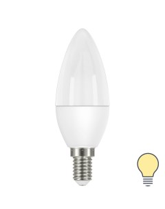 Лампа светодиодная Candle E14 175 250 В 6 5 Вт белая 600 лм теплый белый свет Lexman