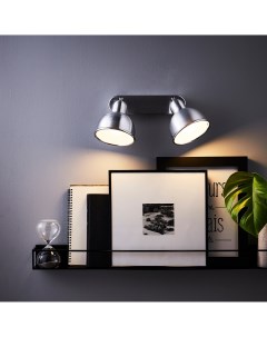Спот поворотный Farell 2 лампы 1 5 м цвет серый Inspire