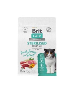 Корм для кошек Care Sterilised Urinary Care для стерилизованных индейка с уткой сух 400г Brit*