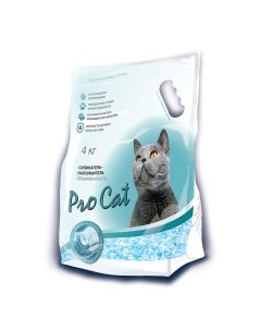 Наполнитель для кошачьего туалета Ocean Fresh силикагель премиум 4кг Pro cat
