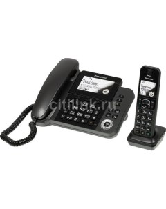 Радиотелефон KX TGF310RUM серый металлик Panasonic