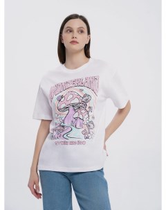 Хлопковая футболка с принтом грибов Твое
