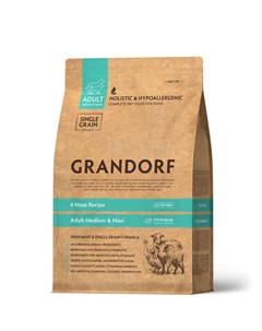 4 Meat Rice Adult корм для взрослых собак средних и крупных пород Мясное ассорти 3 кг Grandorf