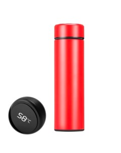 Бутылка термос с датчиком температуры Smart Cup LED Красная Daprivet