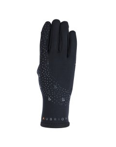 Перчатки для верховой езды зимние неопреновые AUBRION Super Grip XS черный Shires