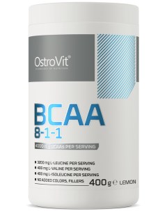 Незаменимые аминокислоты BCAA 8 1 1 400 грамм лимон Ostrovit
