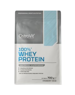 Сывороточный протеин 100 Whey Protein 700 грамм клубничный крем Ostrovit