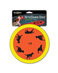Игрушка для собак Тарелка летающая светодиодная оранжевая нейлон 22 4х1 8 см Nite ize
