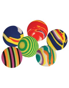 Набор игрушек для кошек 4 цветных мяча 35 мм Триол