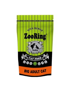Сухой корм для кошек Big Adult Cat домашняя птица 1 5кг Zooring