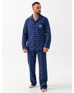 Муж пижама Молния Синий р 48 Оптима трикотаж
