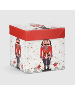 Коробка подарочная щелкунчик 21 5х21 5х21 5 см Due esse christmas