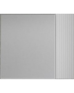 Зеркальный шкаф Стокгольм 80х70 белый рифленый софт ЛС 00002324 Style line