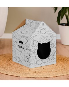 Картонный домик для животных Бакэнэко 360 г Tappi когтеточки