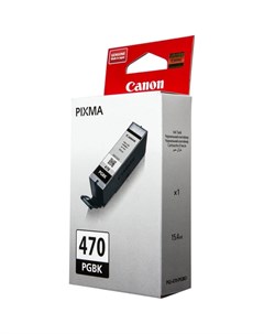 Картридж PGI 470 PGBK 0375C001 для MG5740 MG6840 MG7740 Чёрный 300 страниц Canon