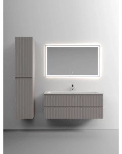 Комплект мебели серый матовый 121 см Snob T SNT120SM CN7017 CI1200 Sancos