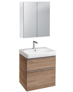 Комплект мебели орех пекан 60 см Smyle Square 529 352 JR 6 Geberit