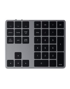 Клавиатура Aluminum Slim Wireless Keyboard Space Grey ST XLABKM Satechi