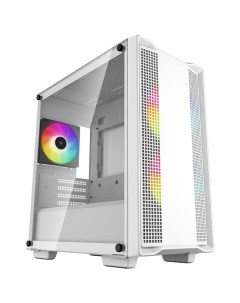 Корпус MicroATX Minitower CC360 WH ARGB белый Deepcool