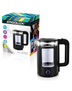 Чайник ELX KG08 C02 черный Ergolux