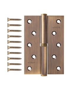 Петля врезная для деревянных дверей 120х80х3 мм правая B Steel AB R 13697 с подшипником бронза Аpecs
