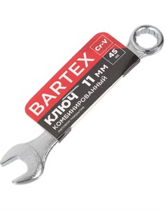 Ключ комбинированный 11 мм CrV сталь Эко Bartex