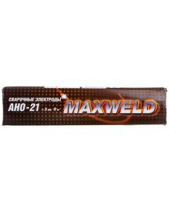 Электроды АНО 21 3х350 мм 5 кг картонная коробка Maxweld